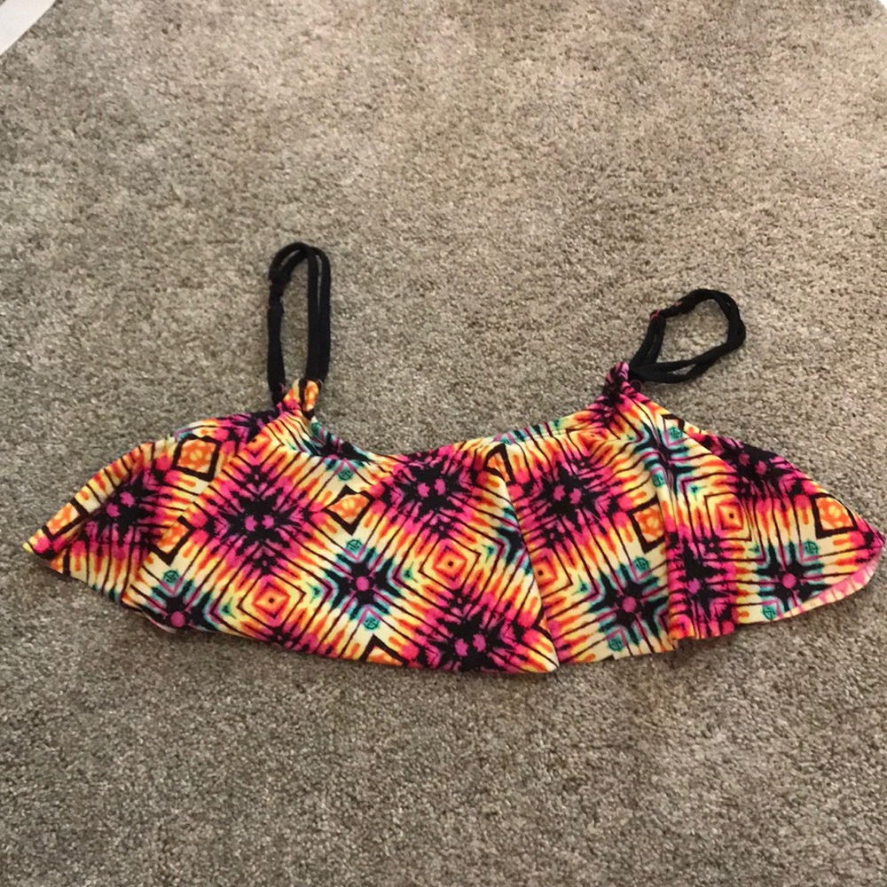Neon Tie Dye Flowy Bikini